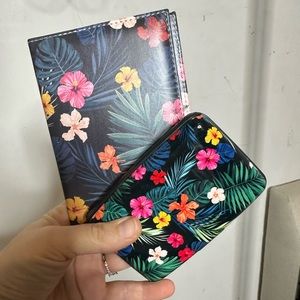 Tropical Passport and Card Holder Case NWOT